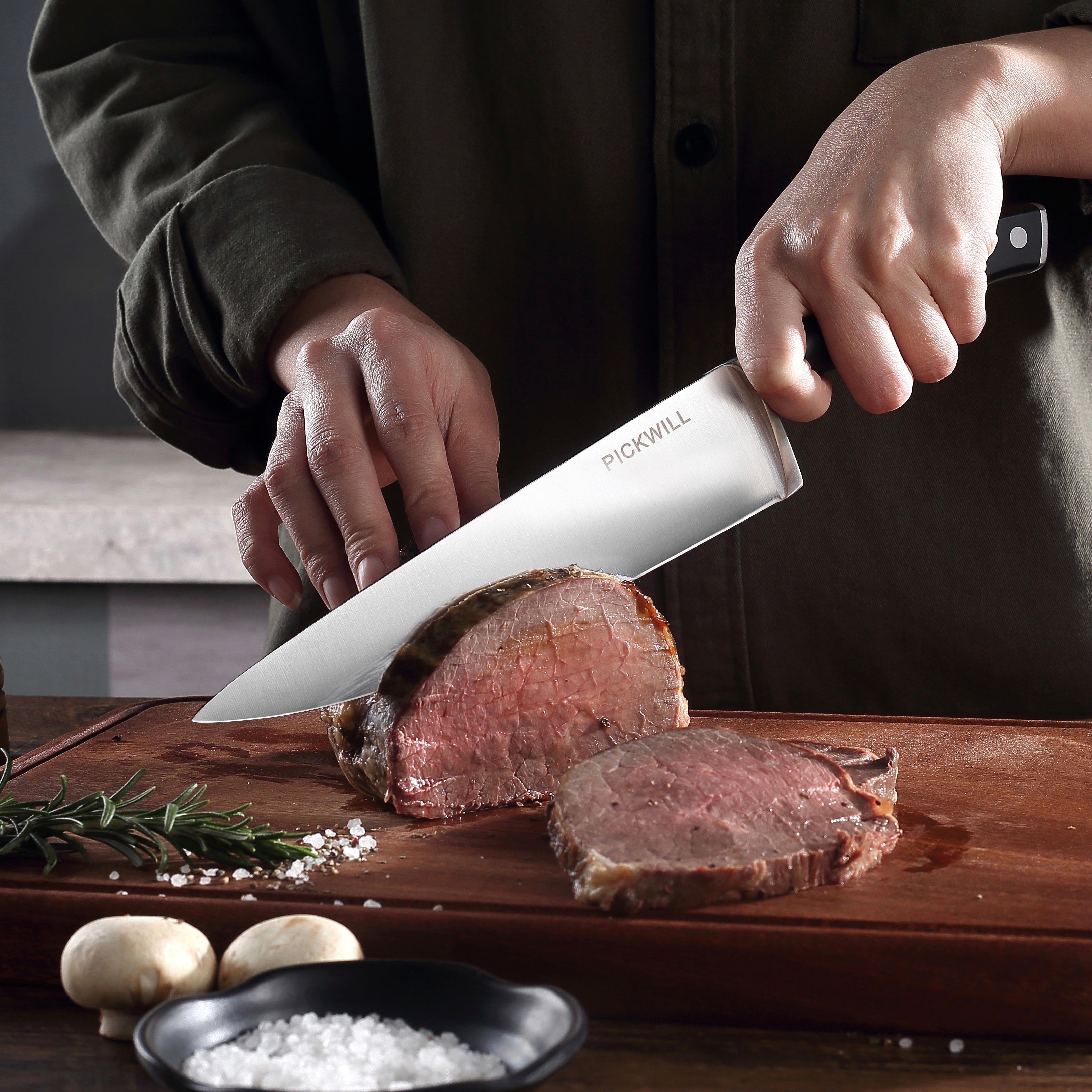  PICKWILL Chef Knife, 8 Inch Professional Kitchen