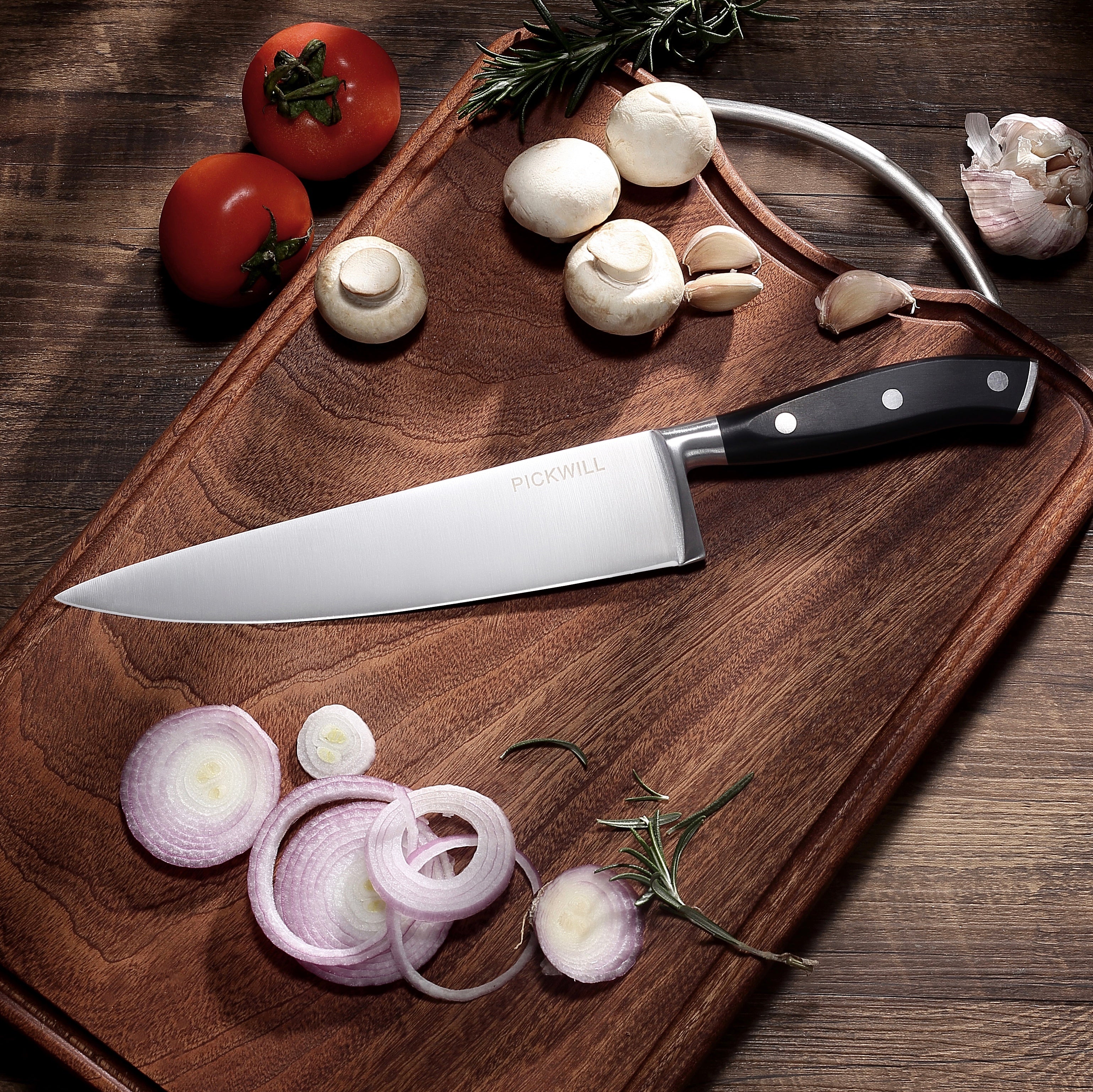  PICKWILL Chef Knife, 8 Inch Professional Kitchen